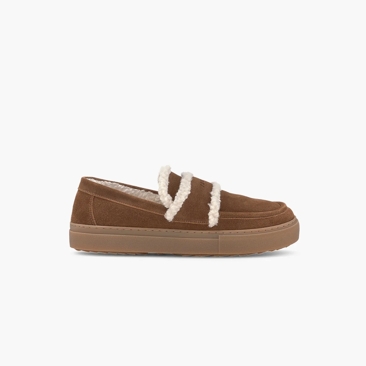 Buty Inuikii Męskie Shearling Loafer Brown ocieplane 44
