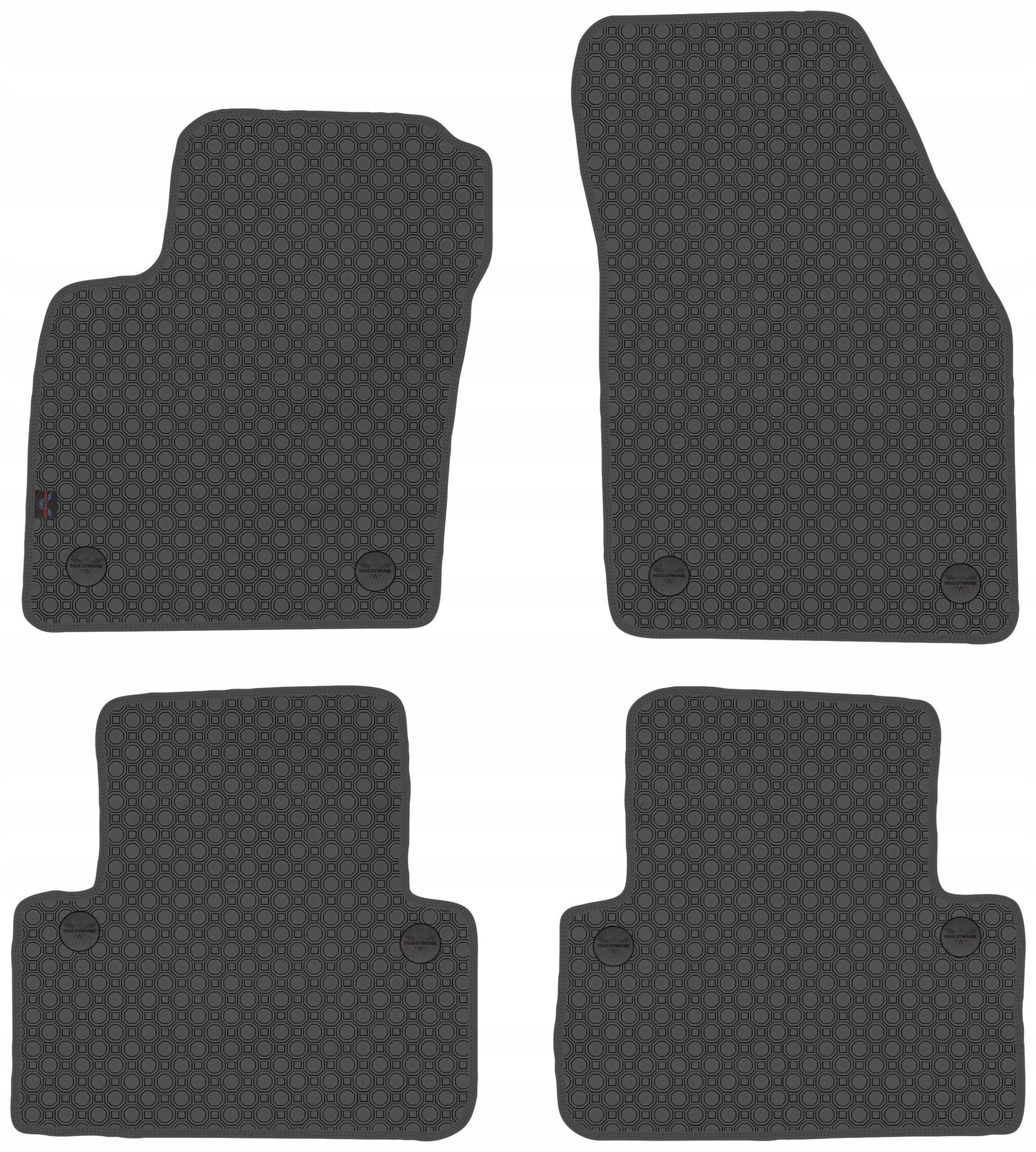 Volvo S40 II 2004-2012 Gumové autokoberce Černé