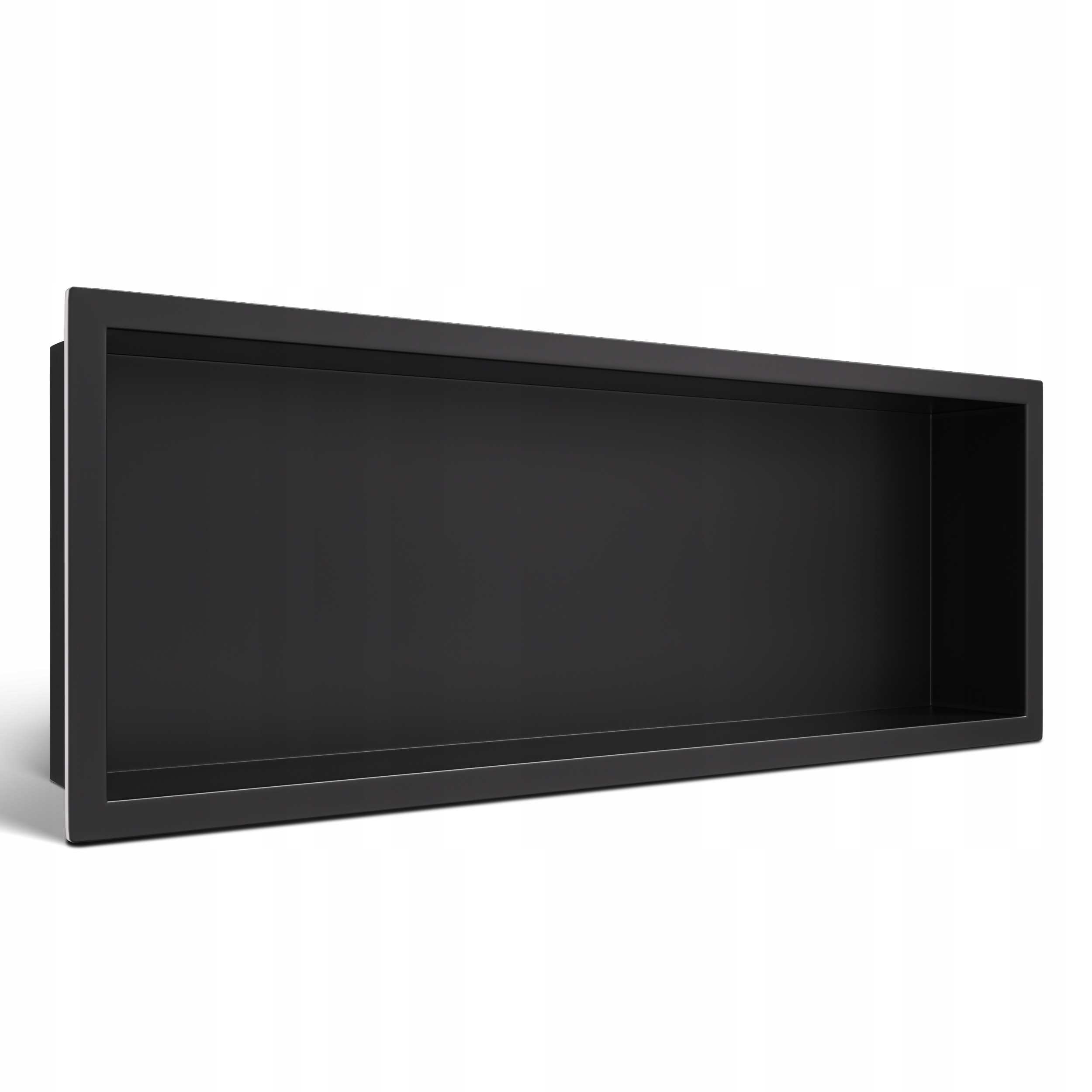 Wall-box One čierny Výklenková polica z nehrdzavejúcej ocele, 60x20x10 cm