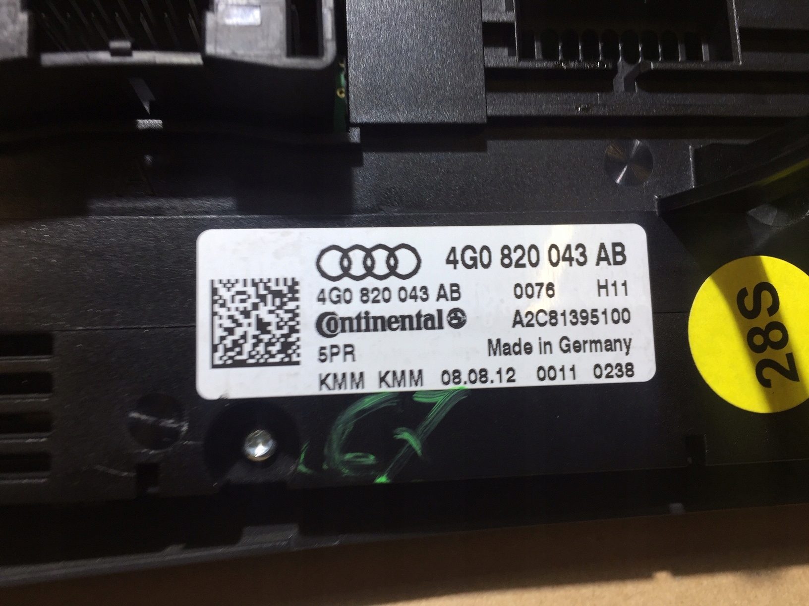 AUDI A6 C7 PANEL des lüfters klimaanlage 4G0820043AB