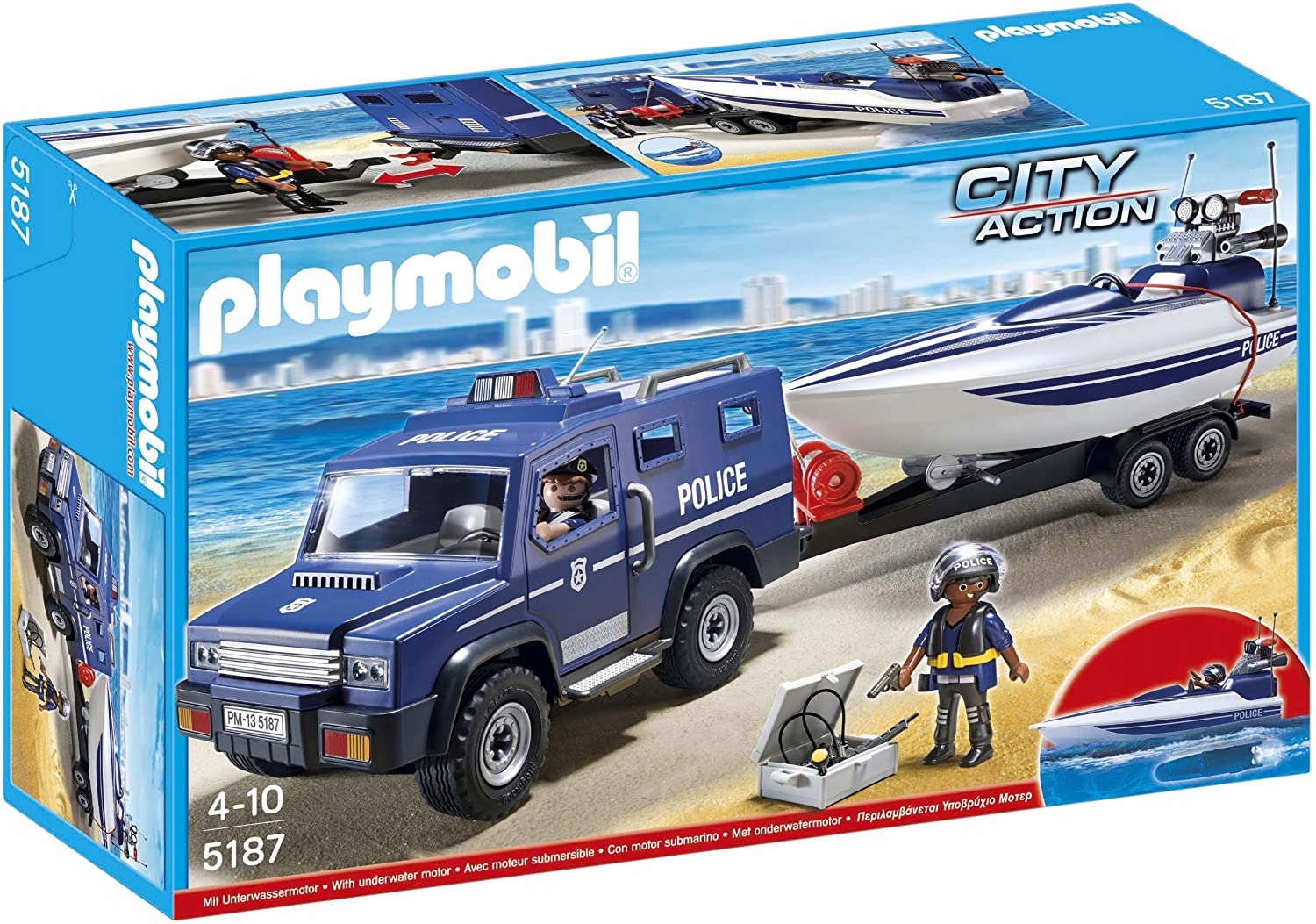 PLAYMOBIL 5187 CITY ACTION TERENÓWKA Z MOTORÓWKĄ