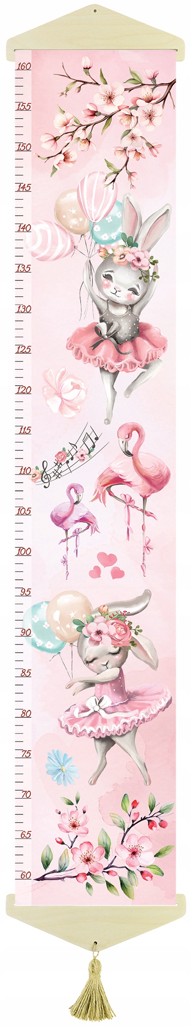 Miarka wzrostu dla dzieci na PŁÓTNIE Baletnice I Stan opakowania oryginalne