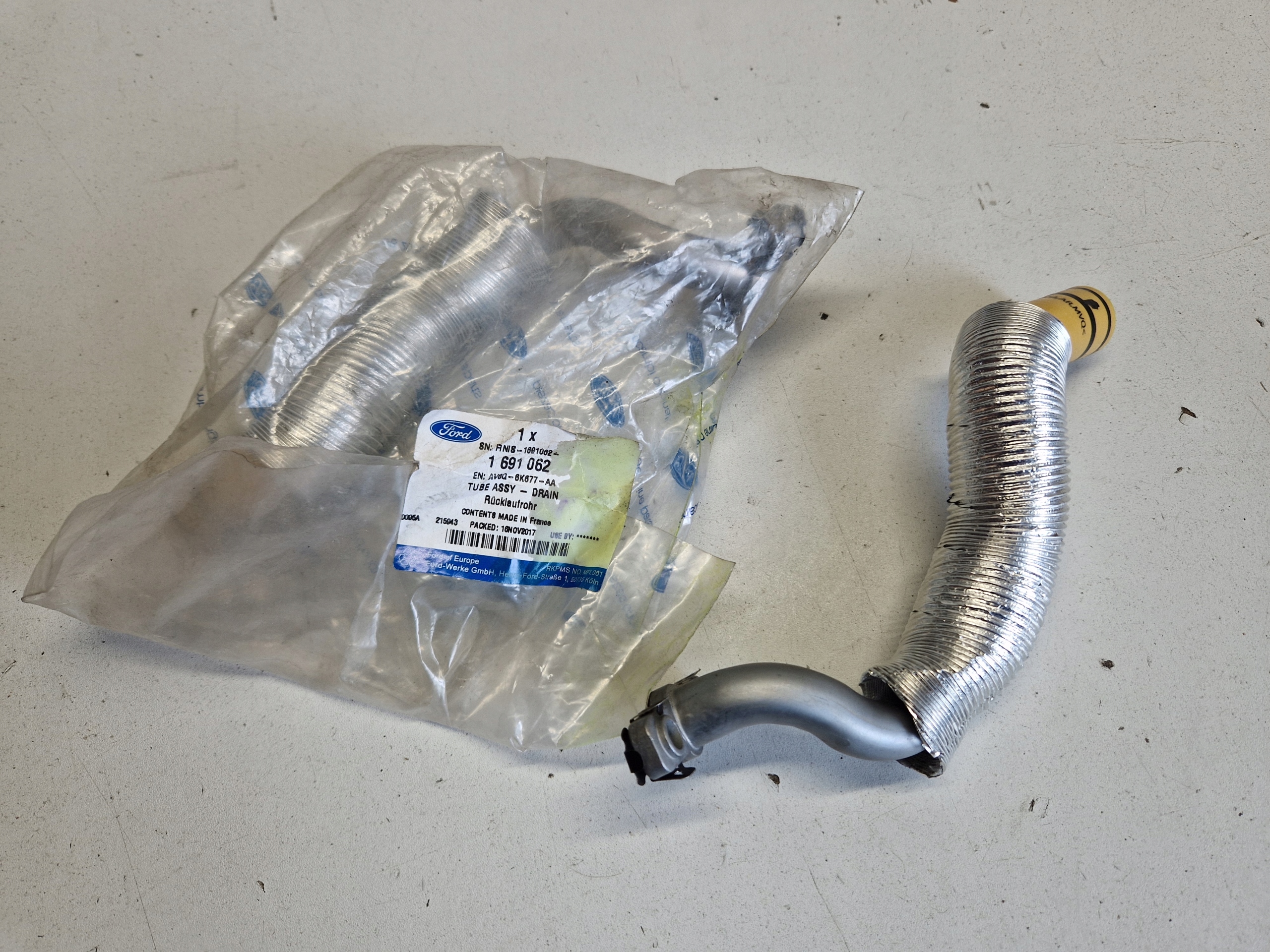 AV6Q-6K677-AA - FORD MONDEO MK5 1.6 TDCI КАБЕЛЬНА ТРУБКА ТУРБІНИ