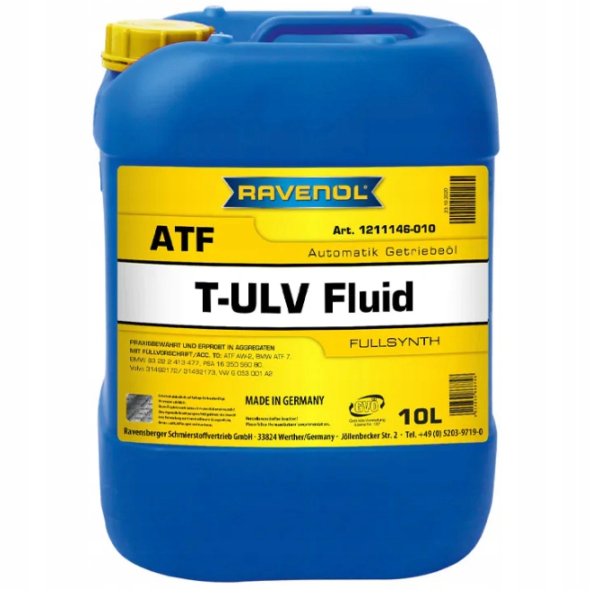 Ravenol Atf T-ulv Fluid Olej przekładniowy 10L