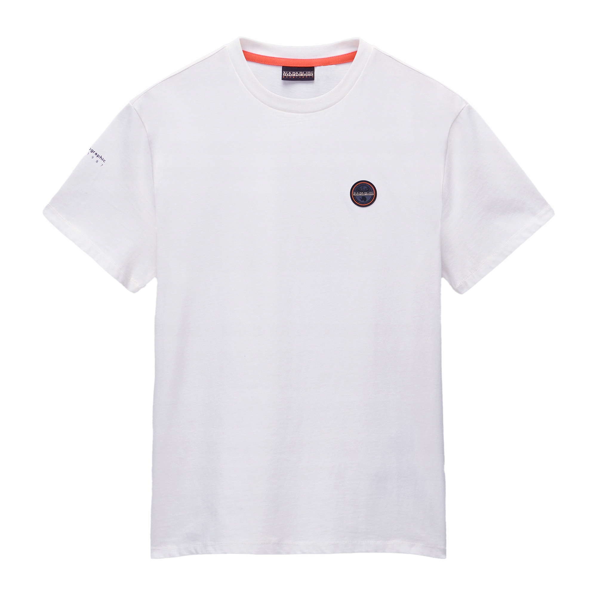 Koszulka męska Napapijri S-Badge white heron XL