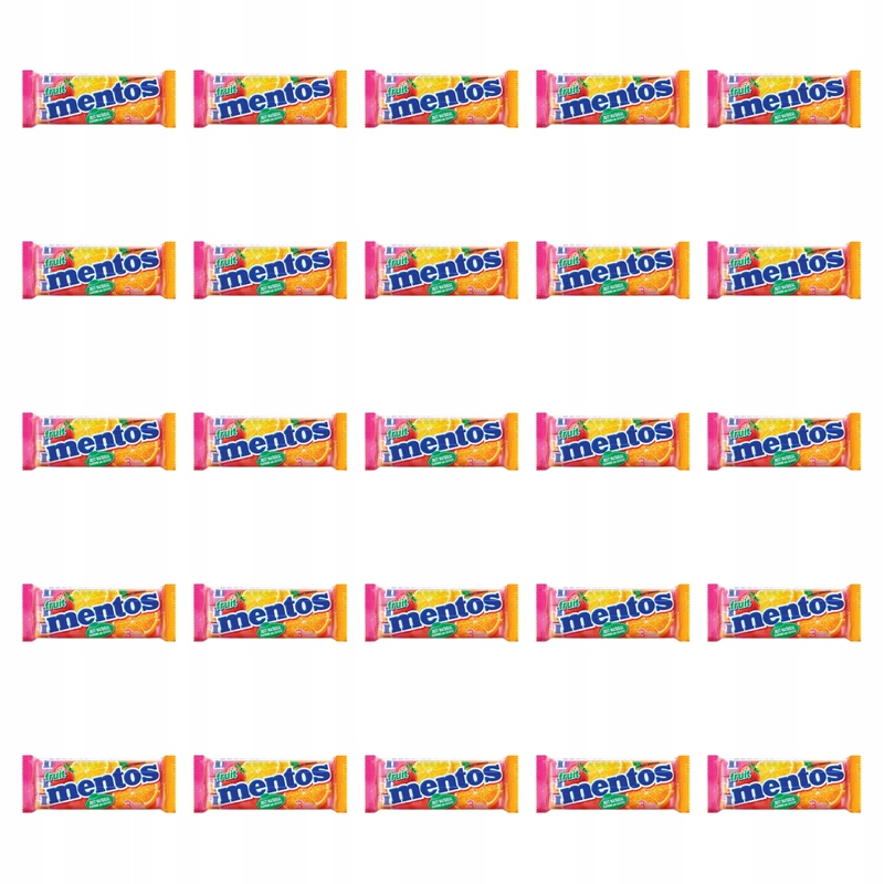 Mentos Fruit 3pack 114 g X25