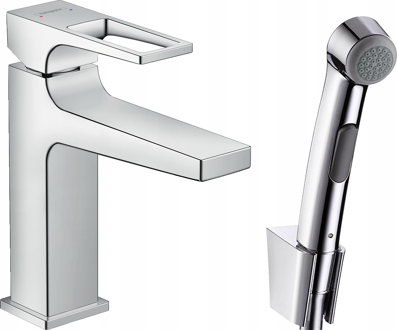 Hansgrohe Metropol bateria umywalkowa ze słuchawką bidette 74522000
