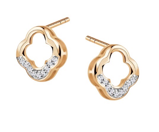 Złote Kolczyki z Diamentami Verona Jewellery