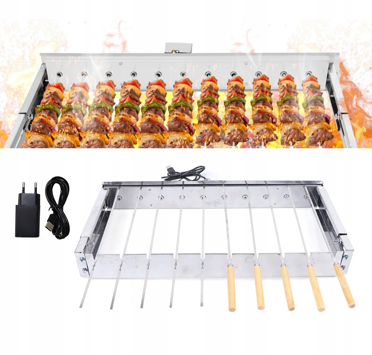 Špízové Špízy Stojan Na Grilování Masa Špízů Gril Bbq