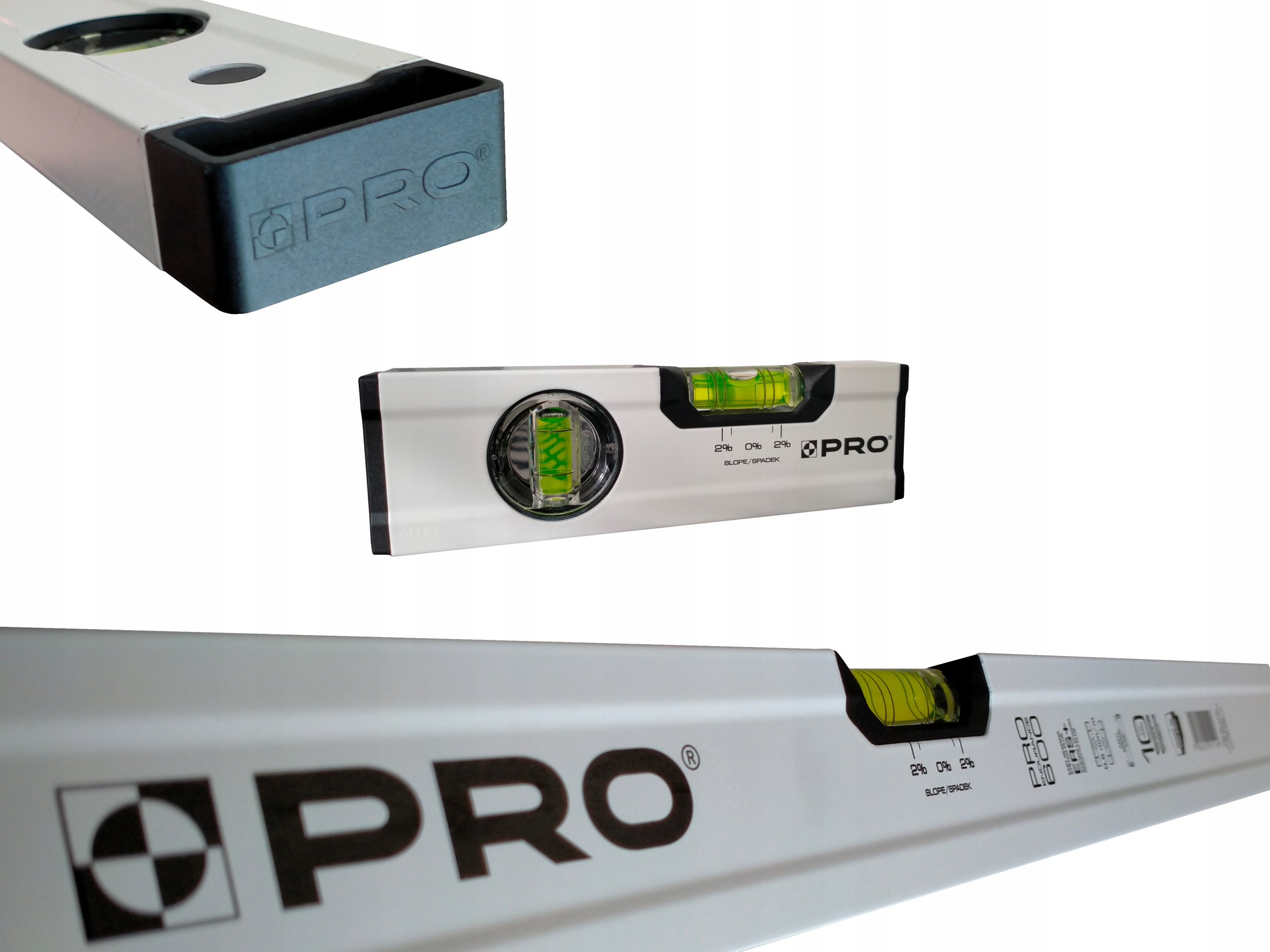 

Poziomica Pro 600 Endurance 17cm Biała Libella 2%