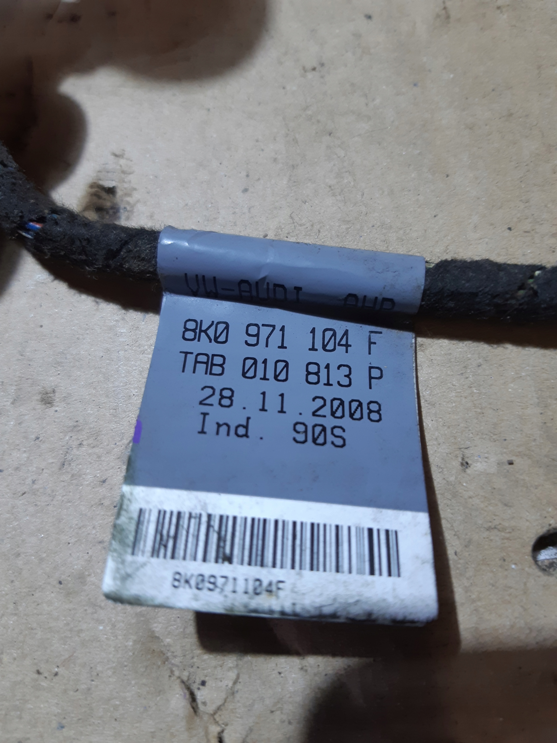 AUDI A4 B8 cablaggio cablaggio PDC Paraurti posteriore posteriore 8K0971104F