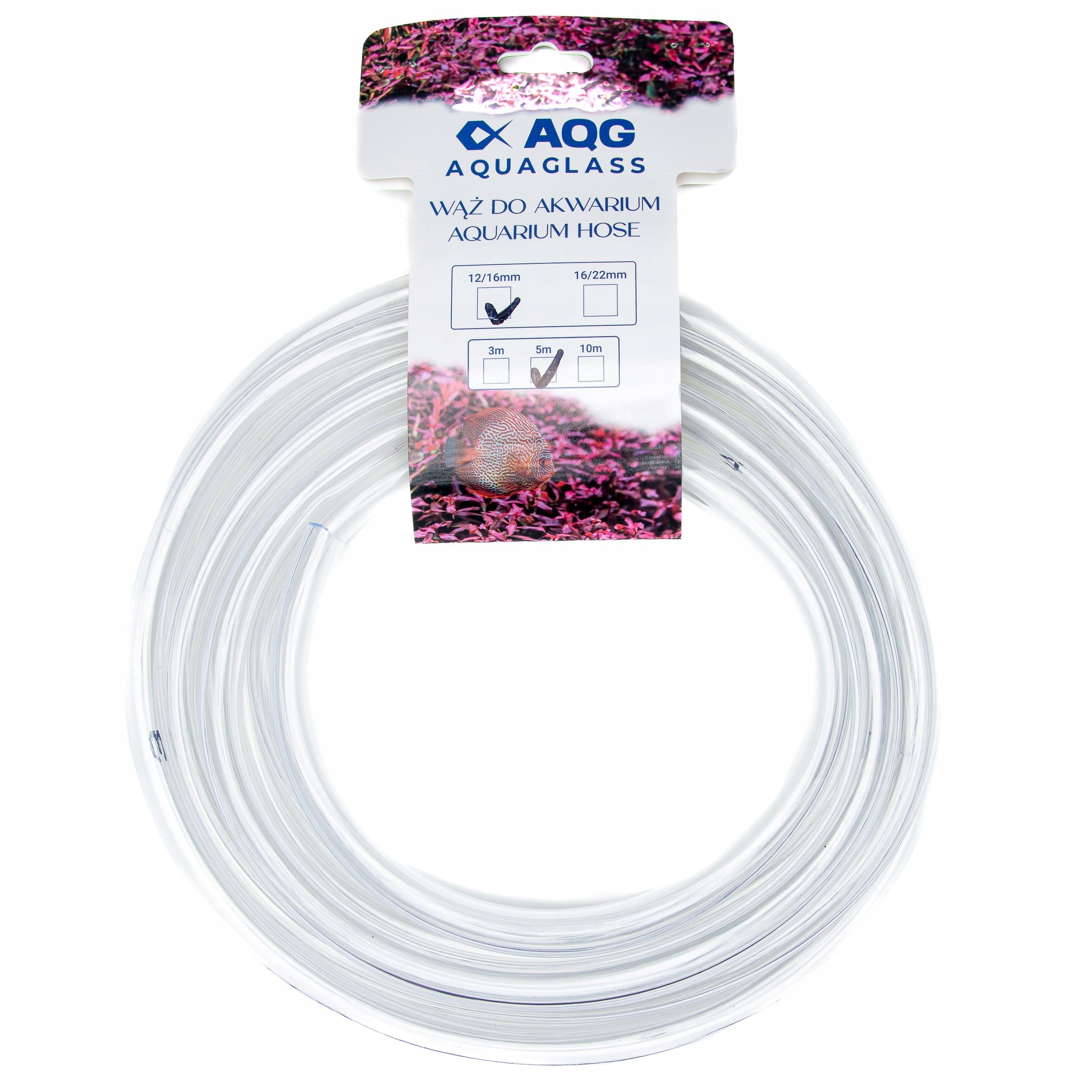 Akvarijní Hadice Průhledný 12/16 MM 5 M, Trubka Na Filtr Flexibilní