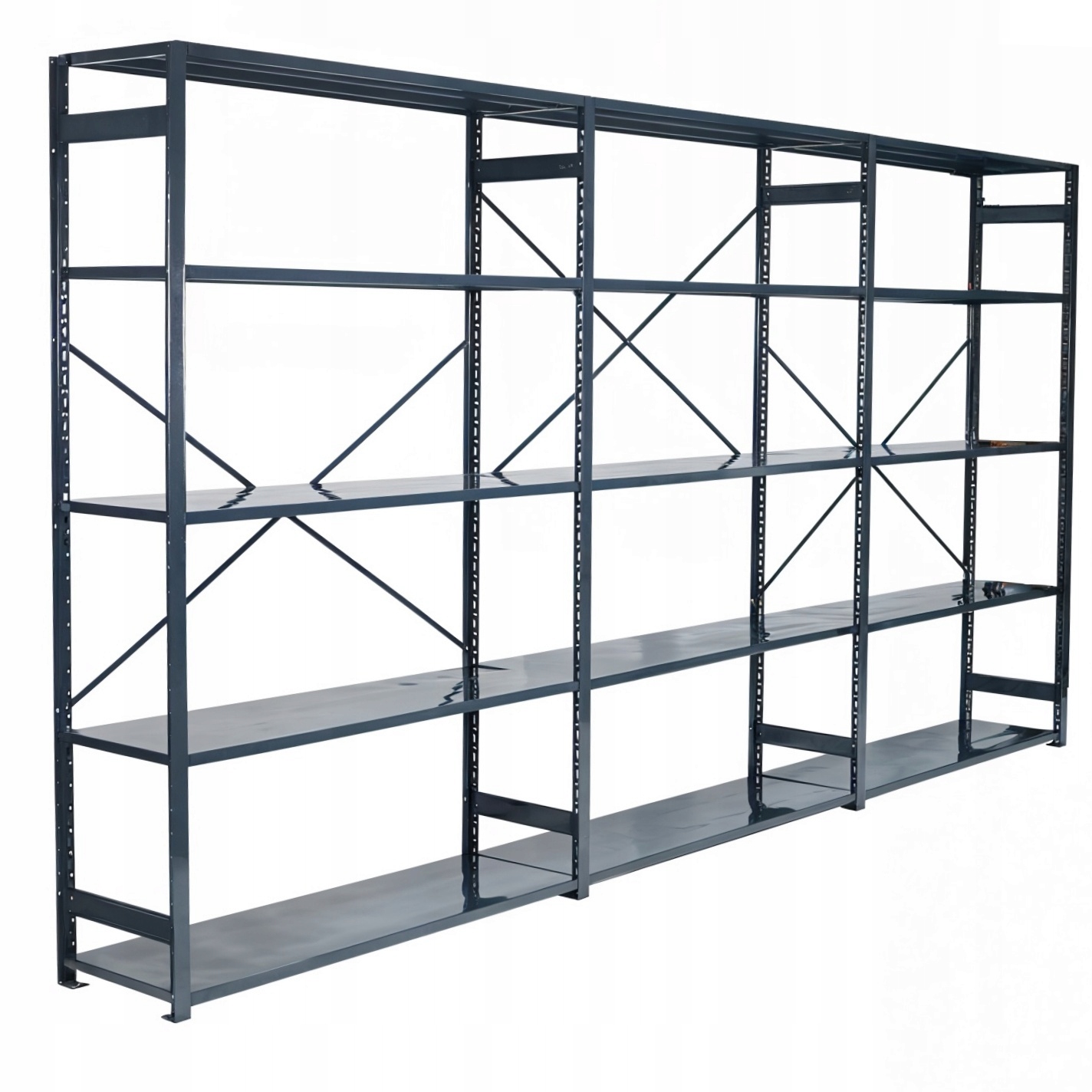 Regał Metalowy Magazynowy Do Piwnicy Garażu Dodas Gr 200x380x40 Moduł 5P