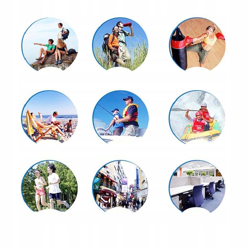 KURTKA PRZECIWDESZCZOWA Z KAPTUREM WIATRÓWKA LEKKA UNISEX NIEBIESKA ROZ XXL Marka bez marki