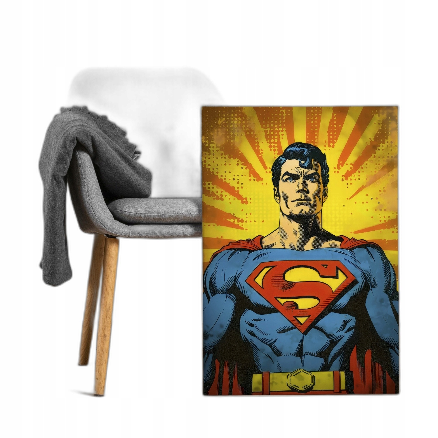 Obraz na plátně na plátně do obývacího pokoje, ložnice, Supermen Pop Art 90x60