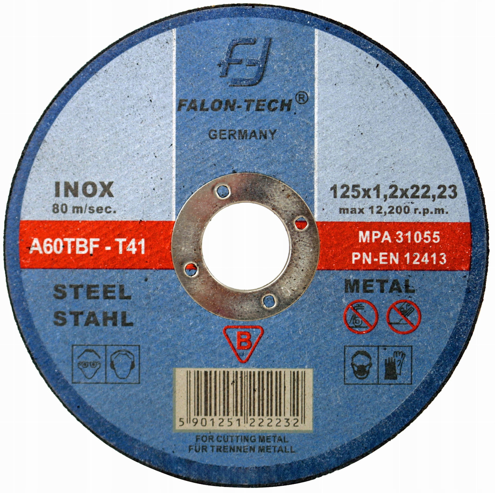 

Tarcza Do Cięcia Metalu inox 125 x 1,2 Falon Tech