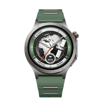Chytré Hodinky OnePlus Watch 4 46 mm Zelené Evergreen Titanium