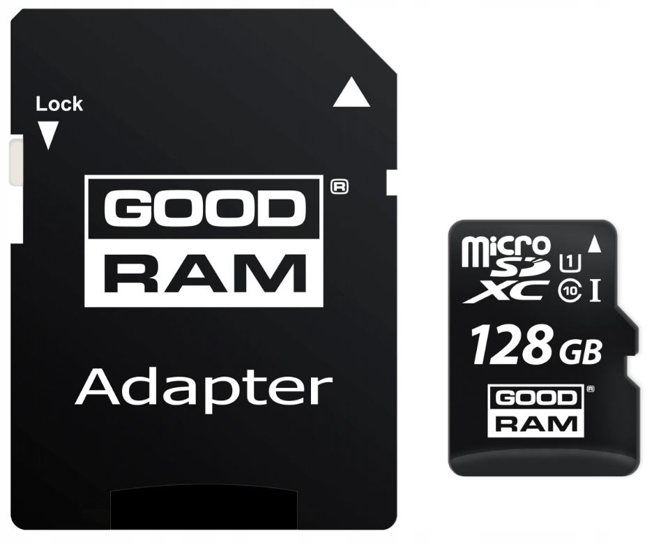 GOODRAM KARTA MICROSD 128GB MICRO CL10 ADAPTER SD Kod producenta M1AA-1280R12