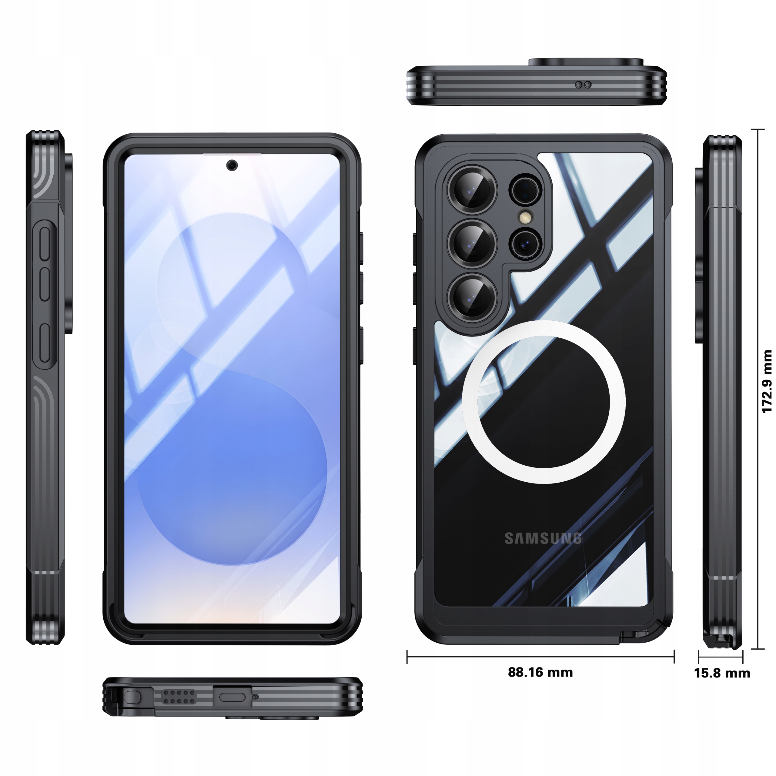 Exoguard Case Etui 360° Magsafe Wytrzymała Obudowa Samsung Galaxy S26 Ultra