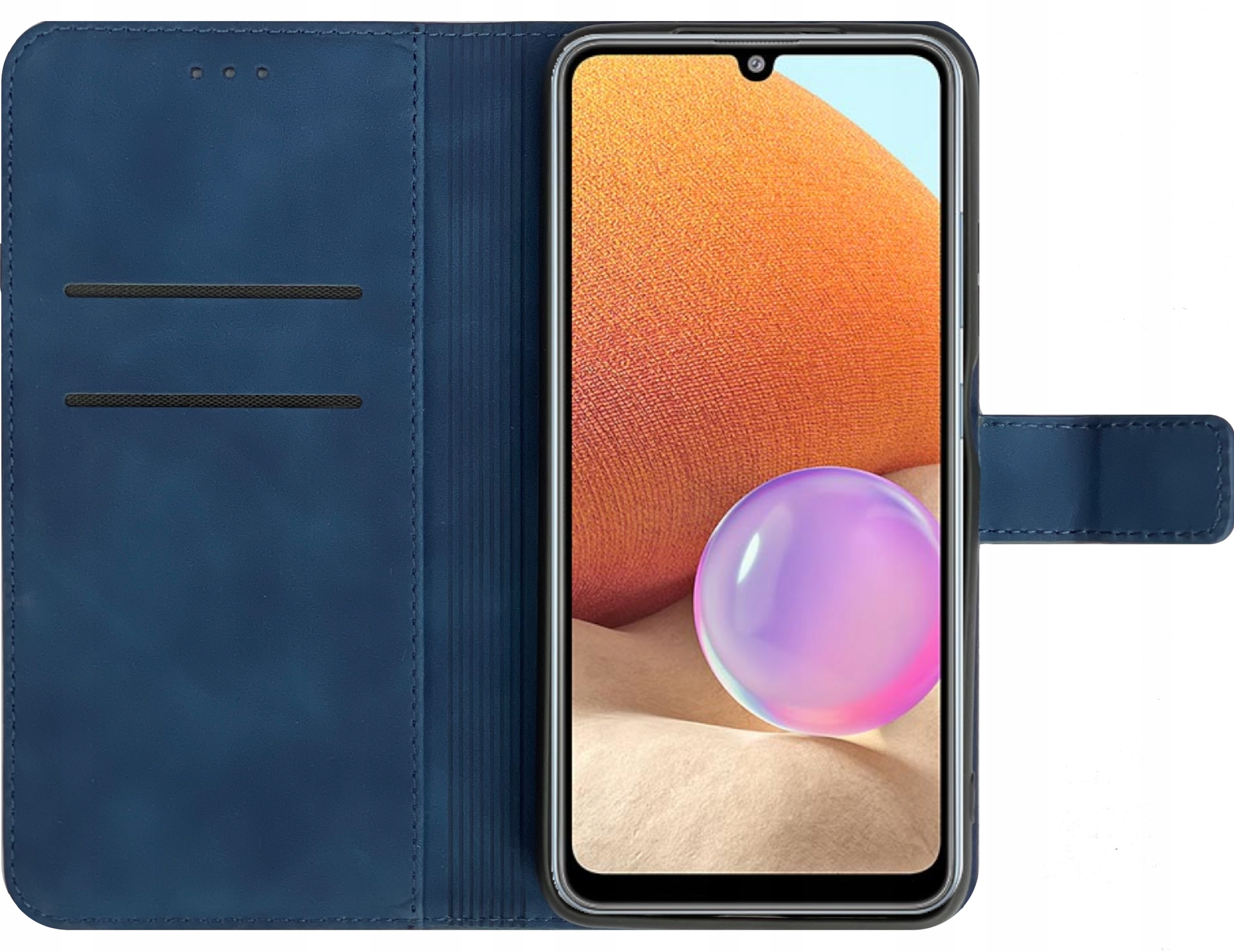 

Etui Z Klapką Skórzane Do Samsung A32 4G Szkło