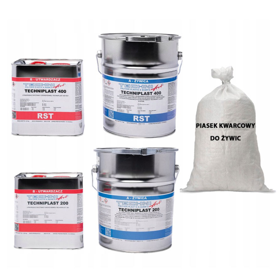 Epoxidová pryskyřice do garáže s tužkou na podlahu, sklep, sada 10 m2