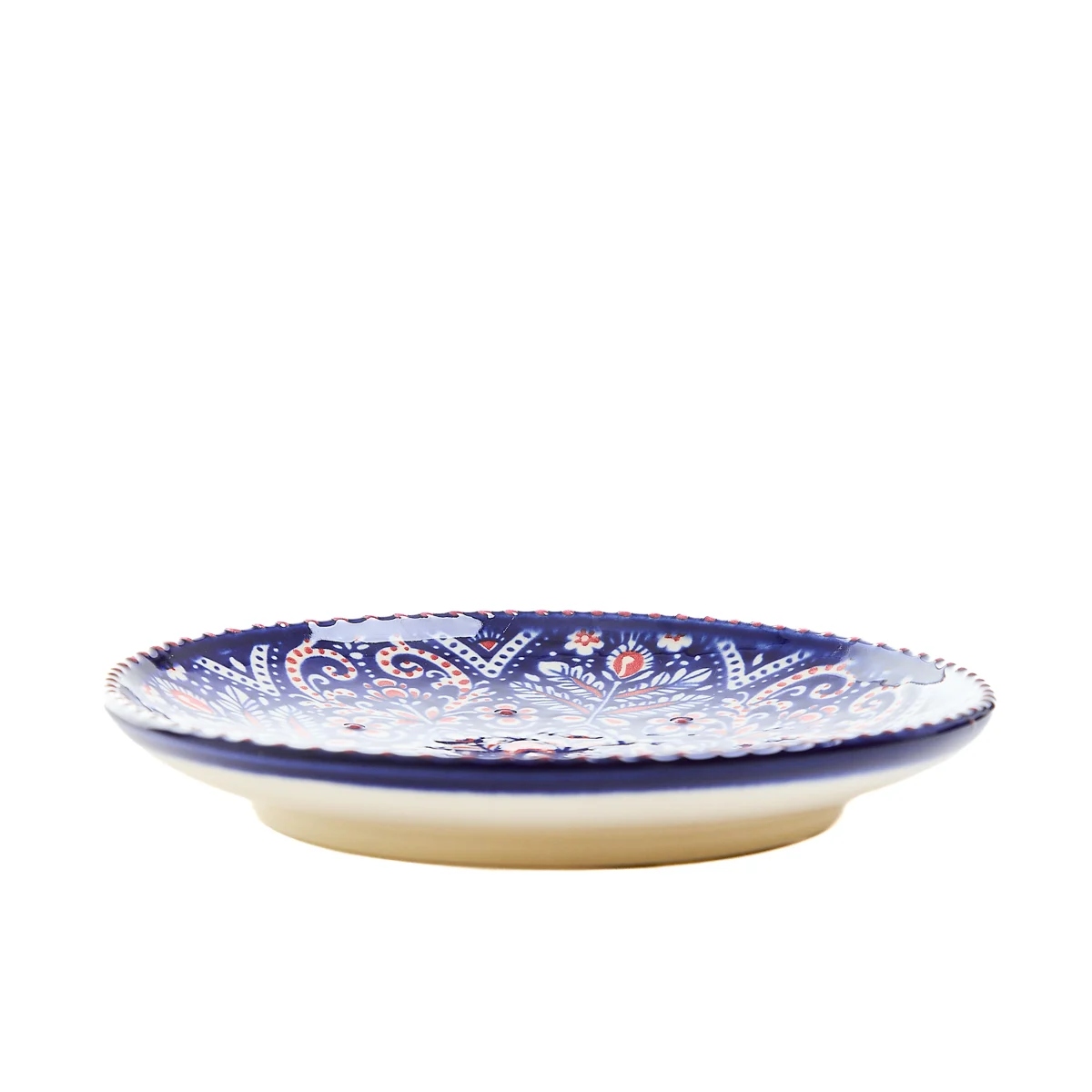 Talerz SANDOS granatowo-bordowy 18 cm HOMLA Stan opakowania oryginalne