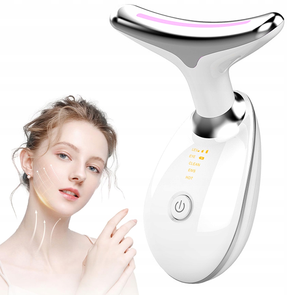 Masážní Přístroj Na Obličej A Krk, Zpevňující Vibrační Ems