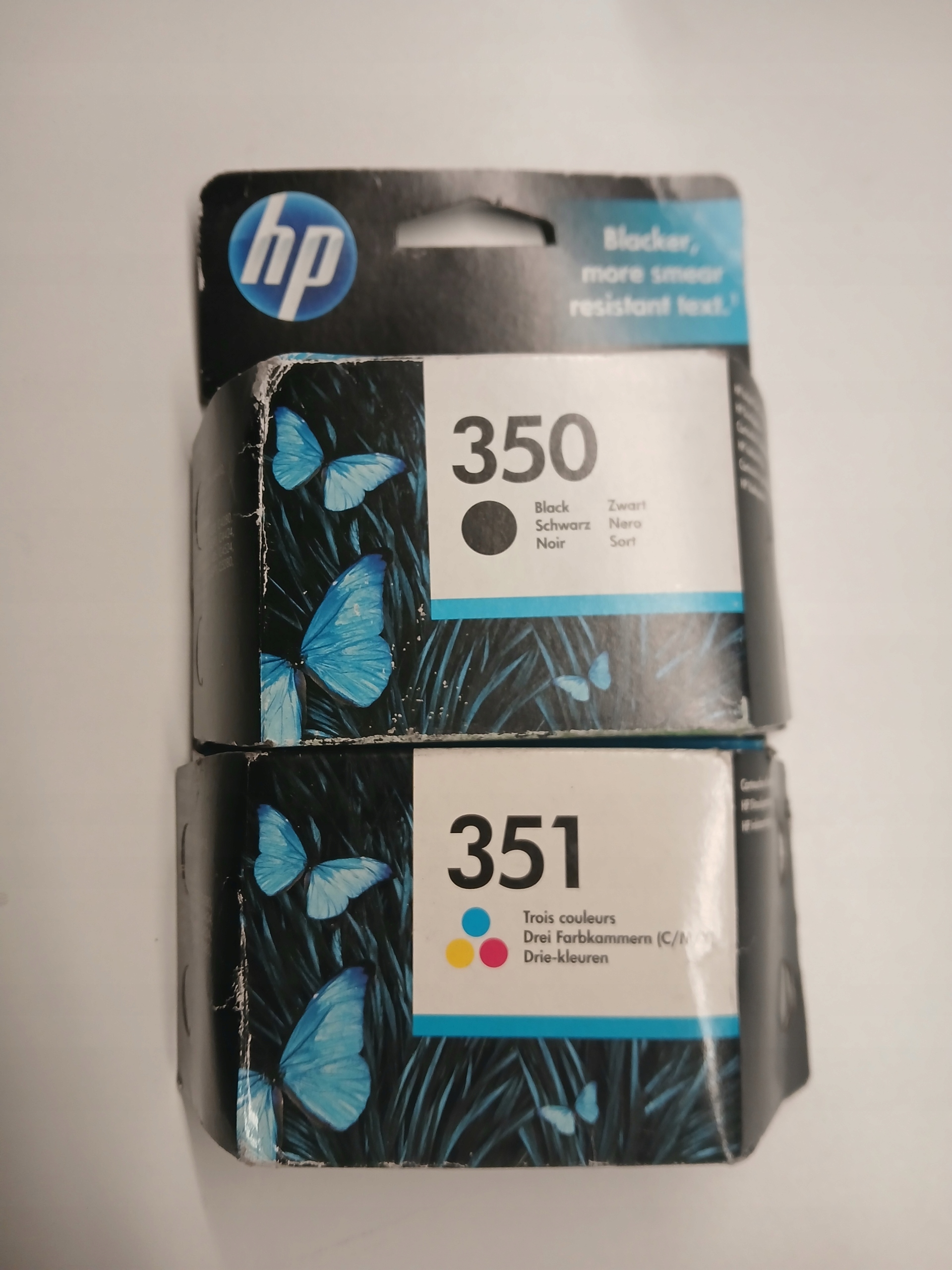 2 x Inkoust Hp 350 CB335EE Black 351 CB337E Barva Komplet