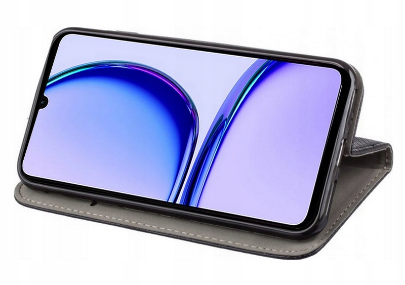 Etui do REALME C53 SMART MAGNET + SZKŁO HARTOWANE na CAŁY EKRAN Marka KrainaGSM