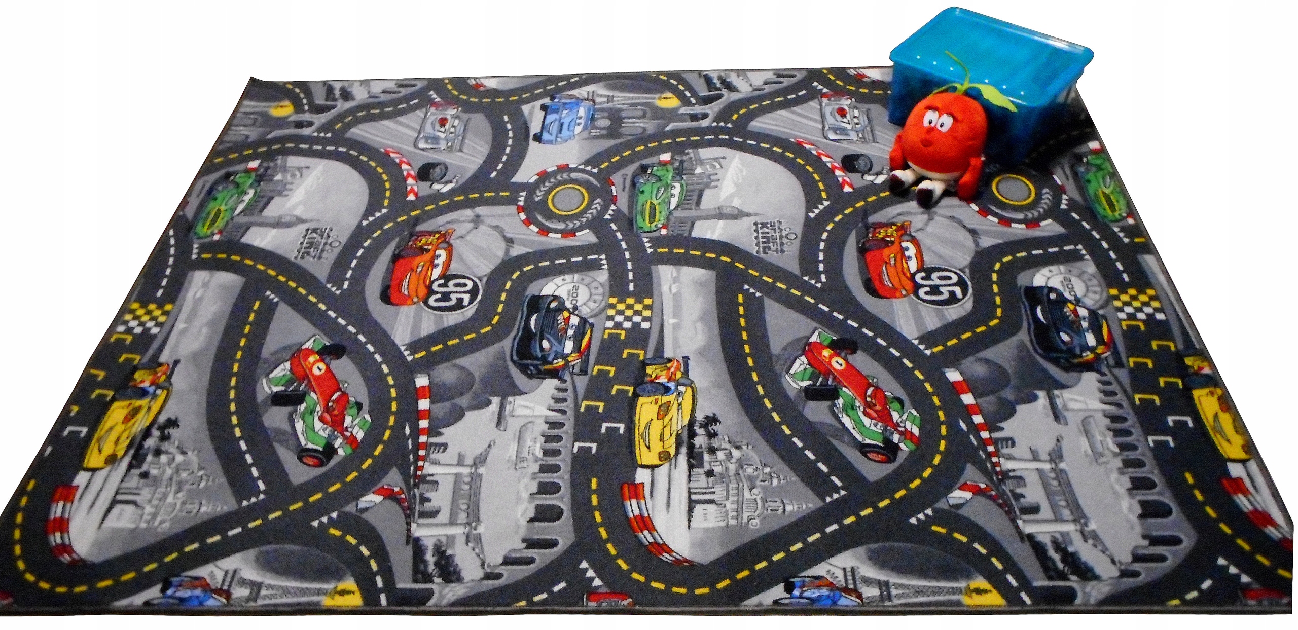 

Dywan Disney Cars Ulice Miasto Auta 180x200 1,8x2