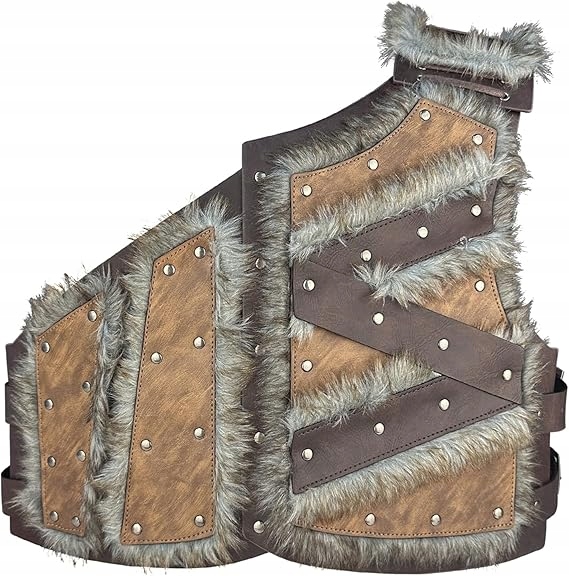 Vesta Vikinga Barbarzy Viking Kožená Nastavitelná Středověk Larp