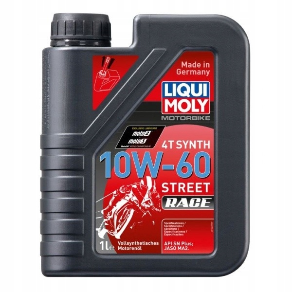Olej Liqui Moly 10W60 4L 4T Motorbike Race Synth. Motocykle