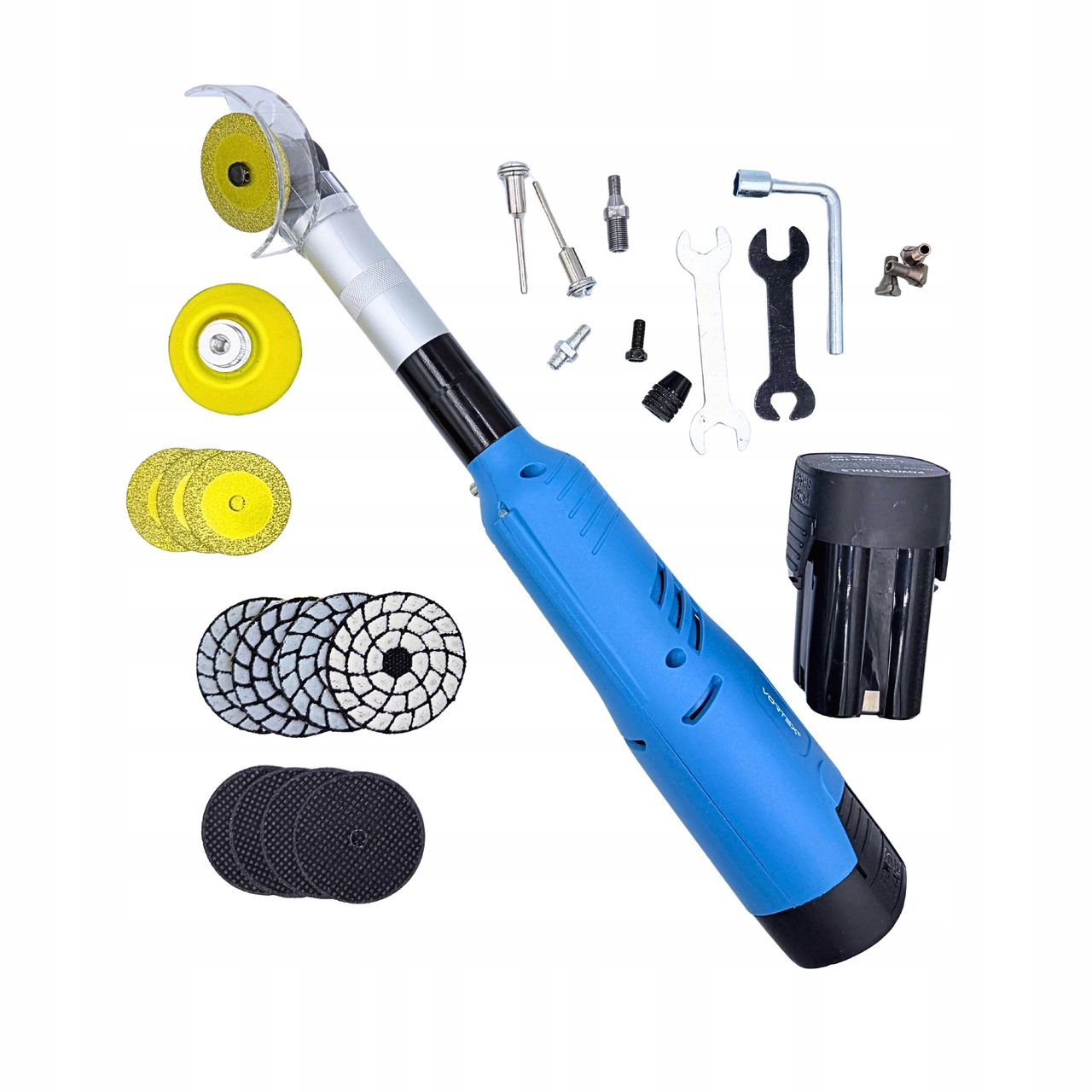 Přesná Mini Úhlová Bruska Malá Šikovná Leštící 200W 2x Akumulátor