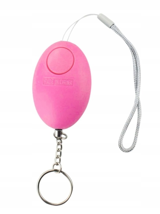 Alarm osobisty 130 dB RegMag DZ-01 różowy brelok