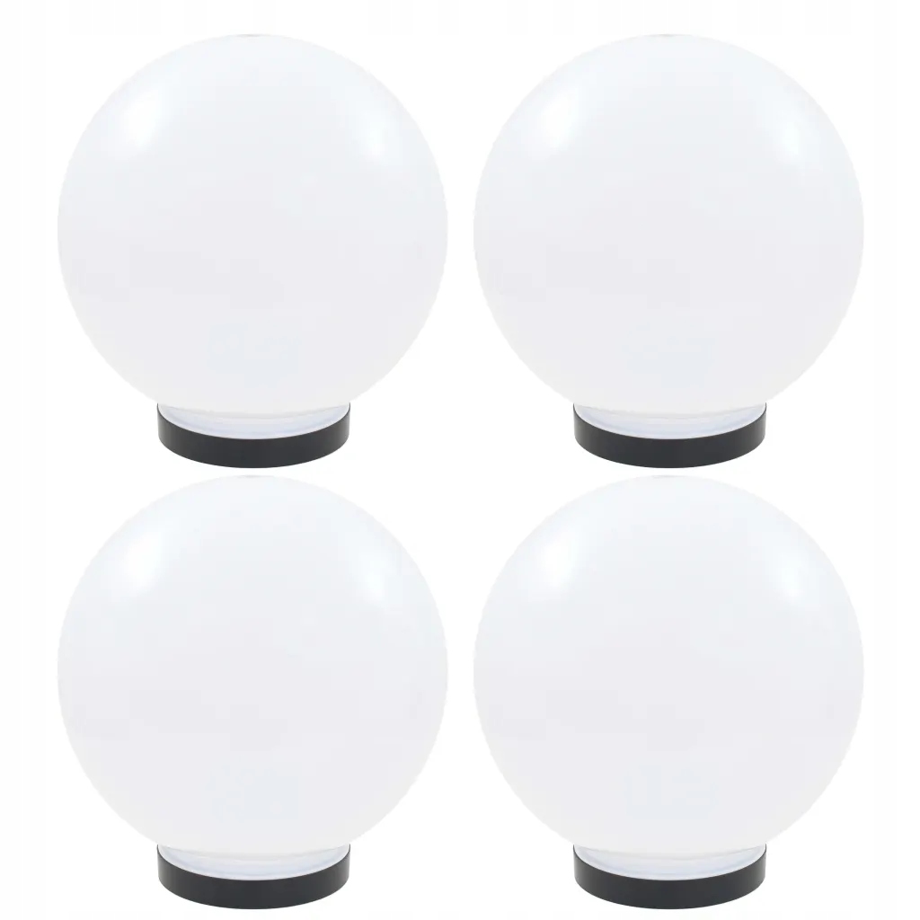 Kulovité Led lampy 4 ks koule 25 cm Pmma Bílá 277142