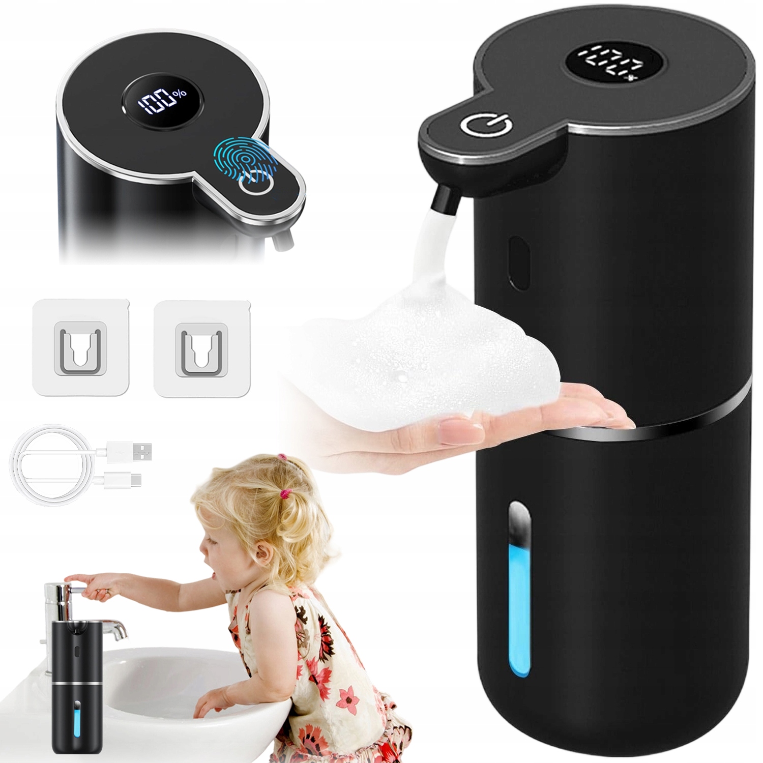 Bezdotykový Automatický Dávkovač Na Pěnové Mýdlo Automat Dispenser 380 ML