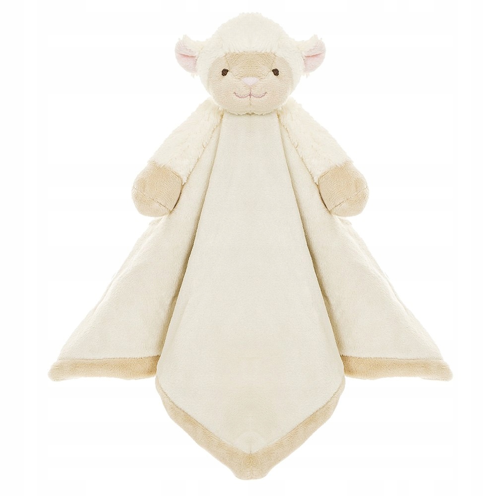 Kocyk przytulanka dla niemowląt, pluszak Owca maskotka Diinglisar 35x35cm