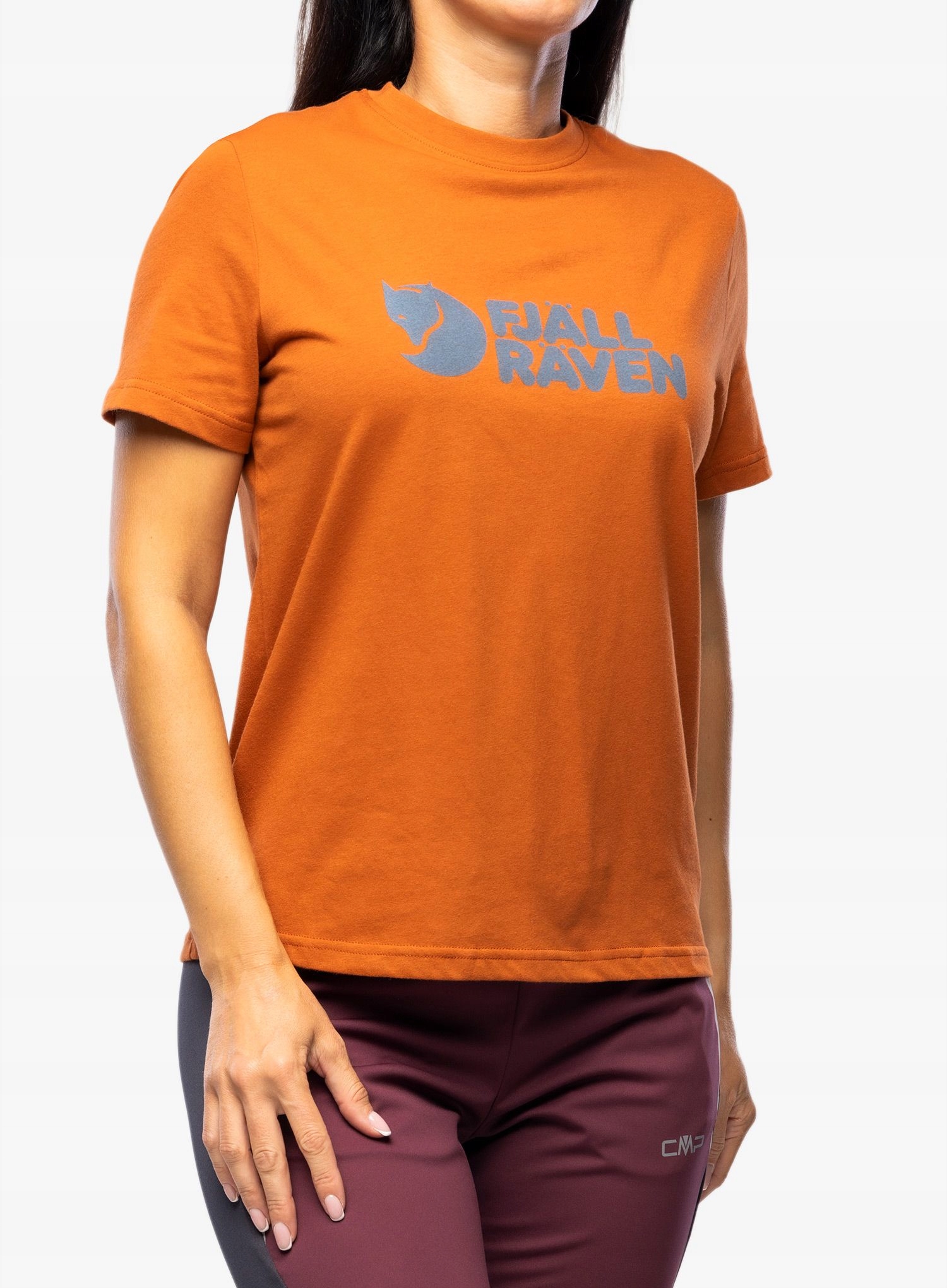 Dámské bavlněné tričko Fjallraven Logo Tee terracotta hnědá S