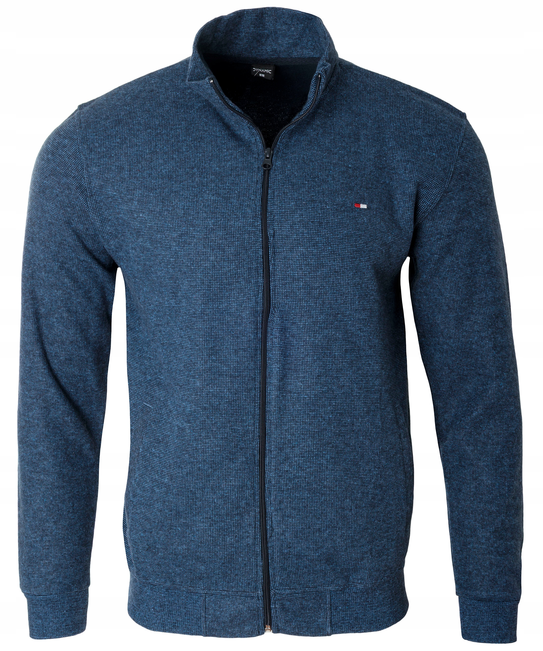 Bluza Męska Rozpinana Na Zamek Niebieska Z Kieszeniami Turecka Jesienna XXL