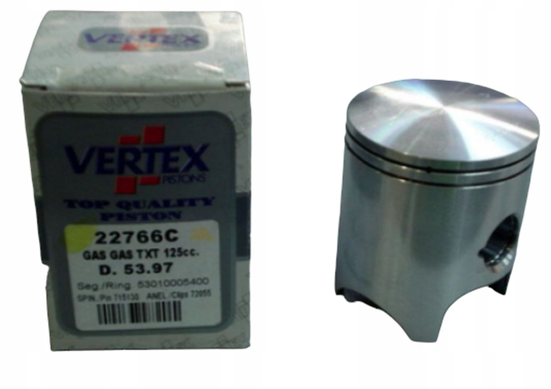 VERTEX TŁOK GAS GAS 125 TXT '02-'21 (53,99MM) (+0,04MM) (PIERŚCIENIE 530098