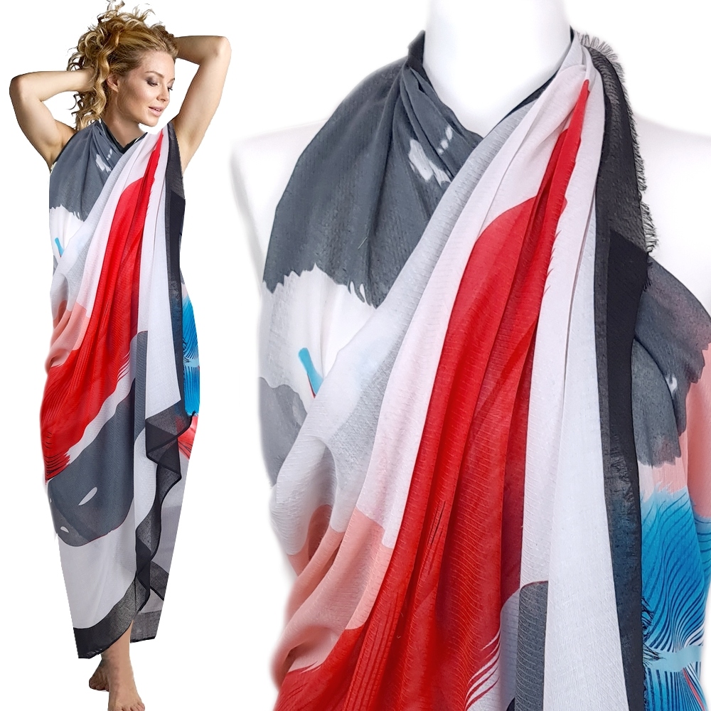 PAREO CHUSTA PLAŻOWA modna narzutka PIĘKNE KOLORY