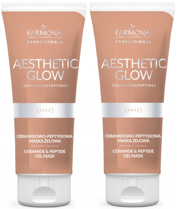 Sada 2x Farmona Aesthetic Glow Ceramidově-peptidová gelová maska 200 ml