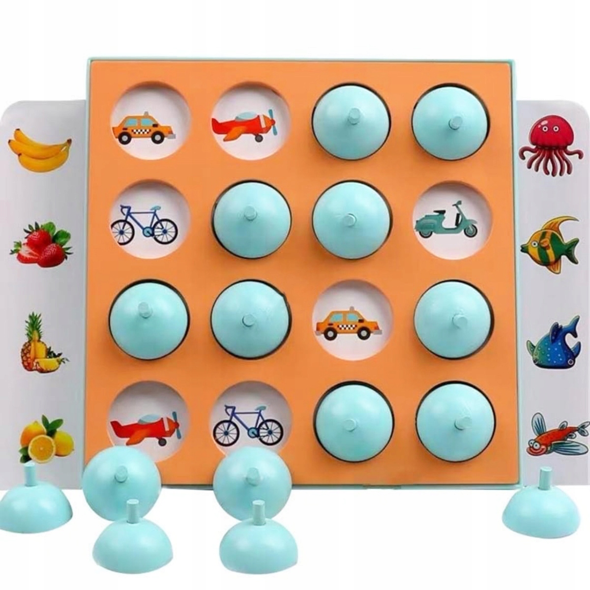 

Drewniane Puzzle Układanka Gra Memory Montessori