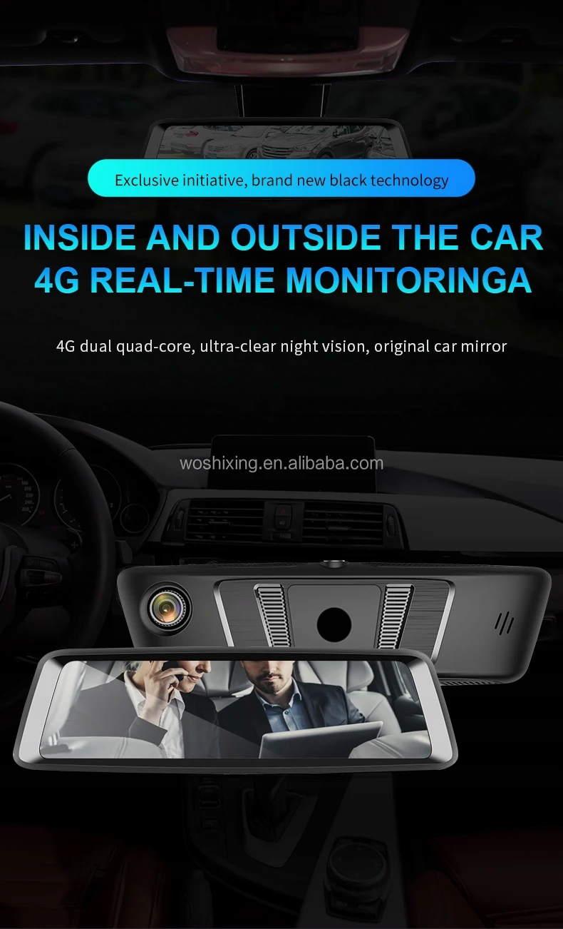 1080P Dual Car Stream Media Mirror DVR 7-calowy ekran dotykowy 4G Kamera samochodowa Numer katalogowy producenta XINJIA-0524
