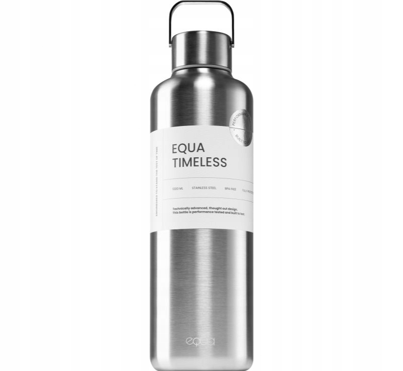 Equa Timeless butelka na wodę ze stali nierdzewnej kolor Steel 1 szt.