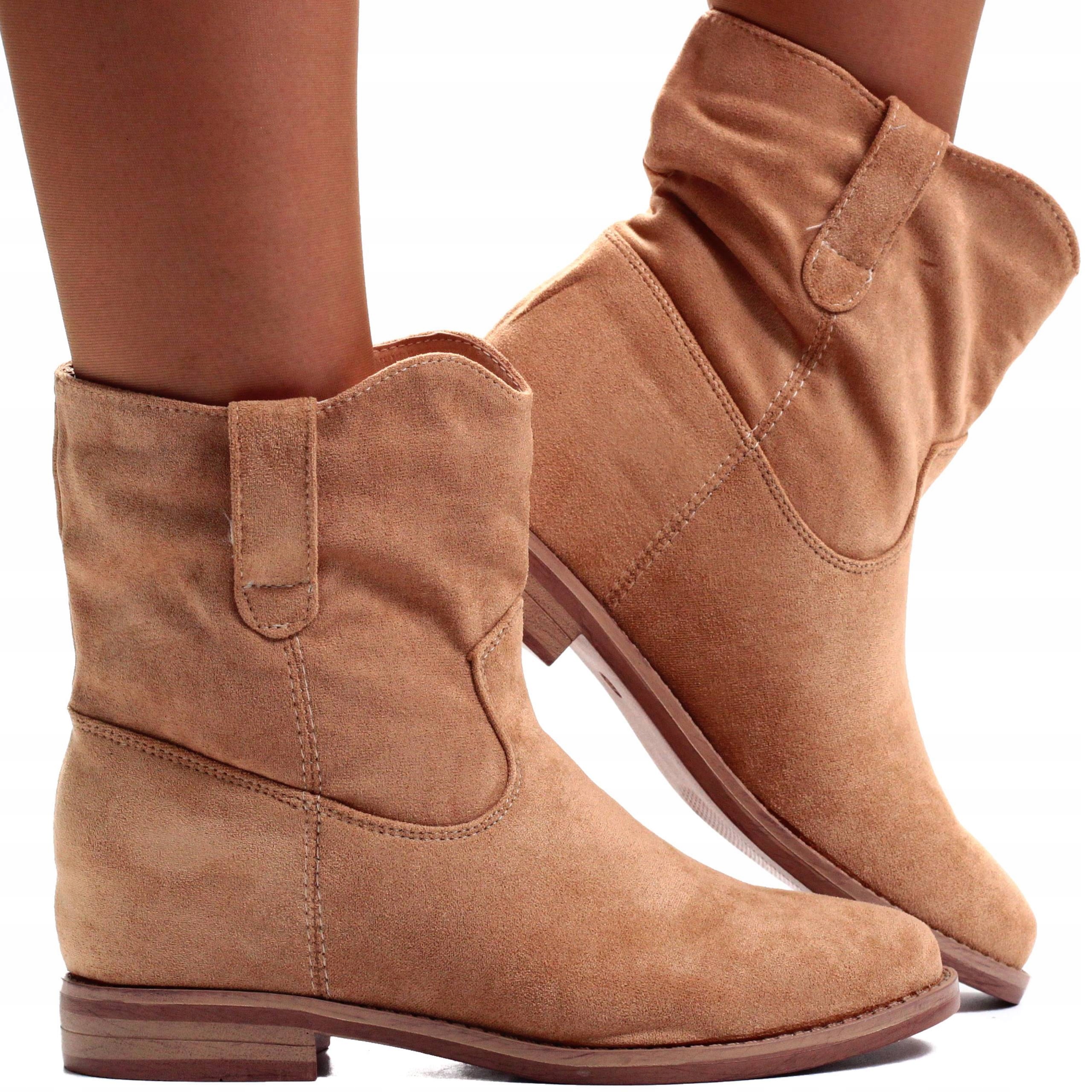 

Botki damskie Zamszowe Buty Lekkie