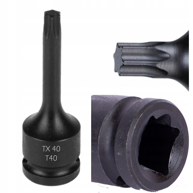 

Nasadka udarowa torx z 1/2 T40 TX40 do wkrętów