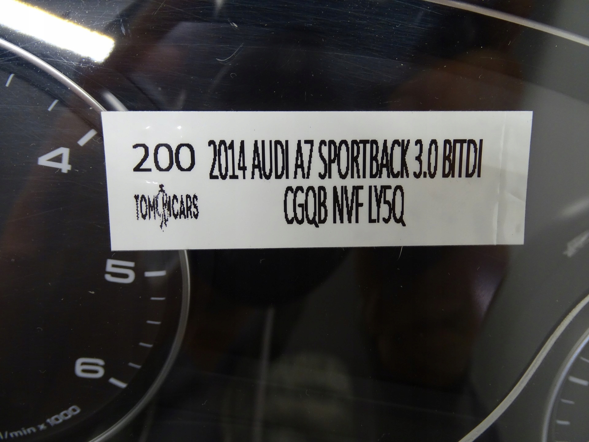 dials dials AUDI A7 UK 4G8920984P