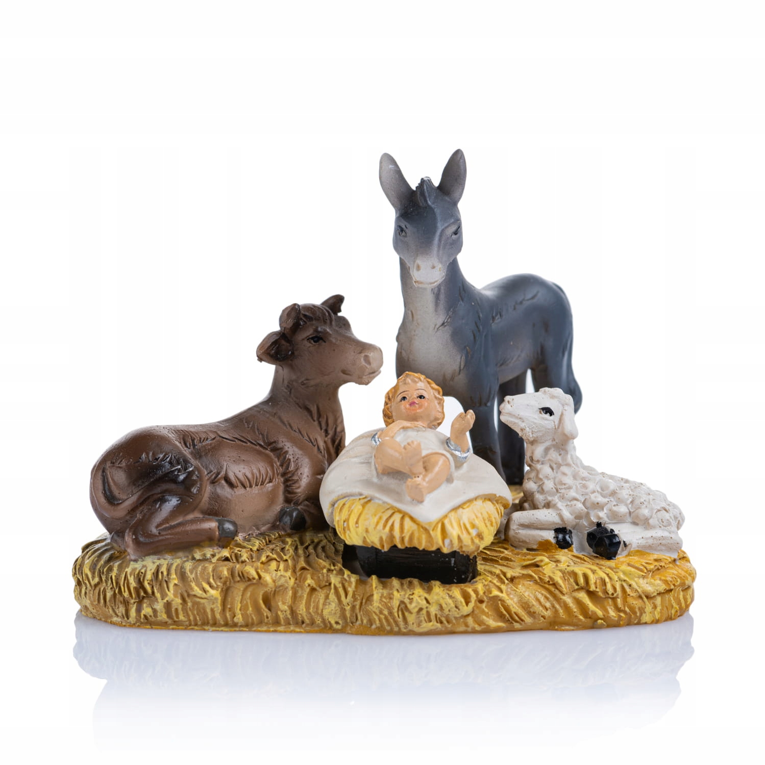 

Szopka figurka Dzieciątko Jezus w żłobku zwierzęta