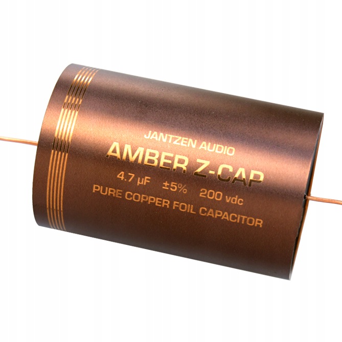 Fóliový kondenzátor 4.7uF 4,7uF 200V Amber Z-Cap Jantzen Copper & Wax